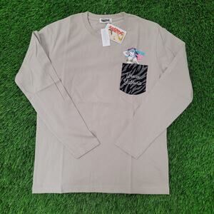 Urusei-Yatsura Japanese Anime Shirt Womens M/L 19x25 Zebra Pocket